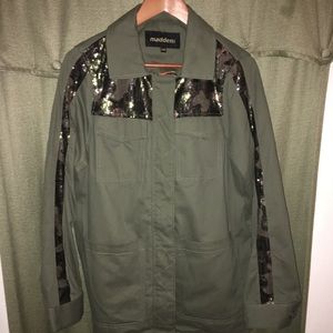 Steve Madden Camo Sequins Jacket